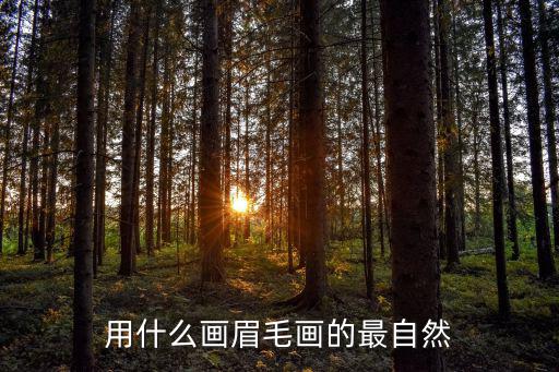 用什么画眉毛画的最自然