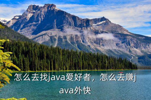 java自己干怎么赚钱,怎么去找java爱好者