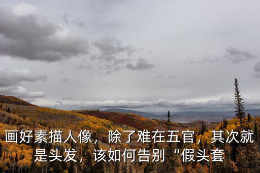 怎么画好头发,画好素描人像