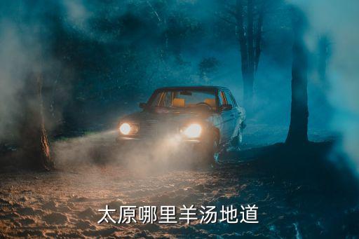 太原哪里羊汤地道