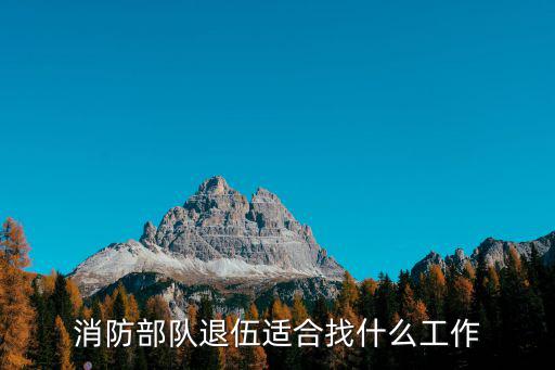 消防部队退伍适合找什么工作
