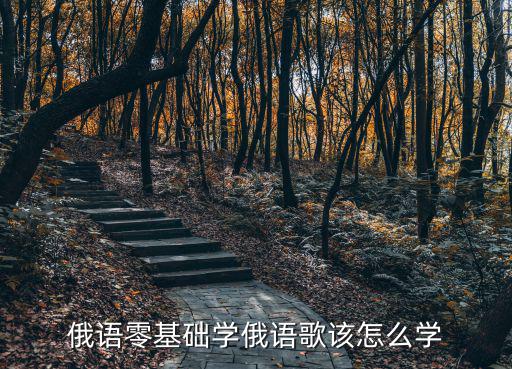 俄语零基础学俄语歌该怎么学