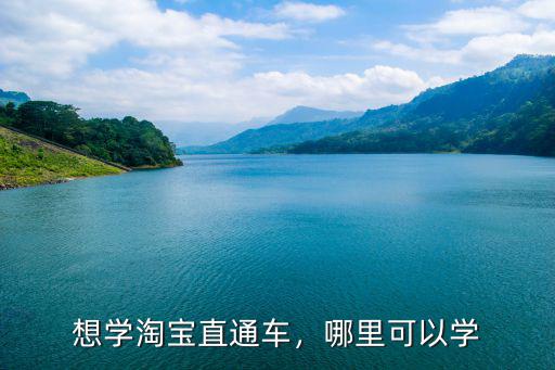 哪里可以学习淘宝,想学习做淘宝
