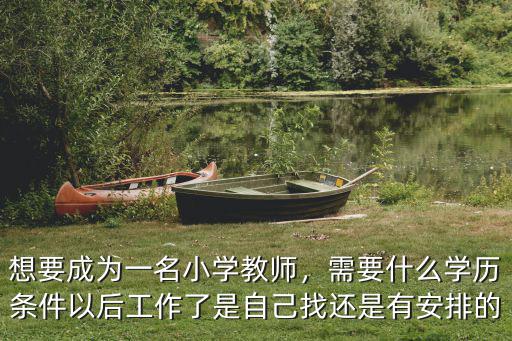 想要成为一名小学教师，需要什么学历条件以后工作了是自己找还是有安排的