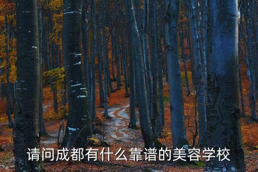 请问成都有什么靠谱的美容学校