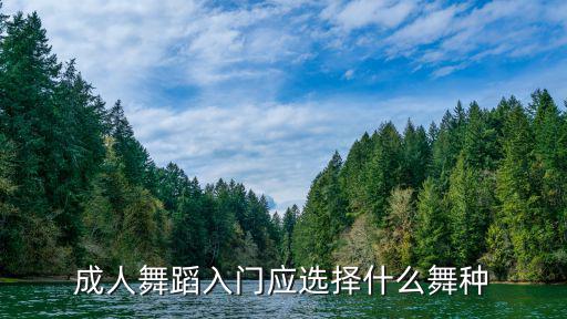 成人舞蹈入门应选择什么舞种