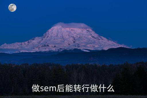 sem做什么,做sem后能转行做什么