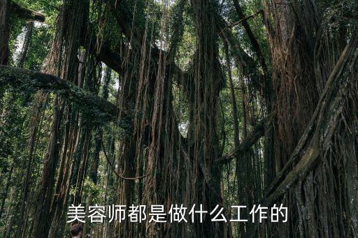 美容师都是做什么工作的