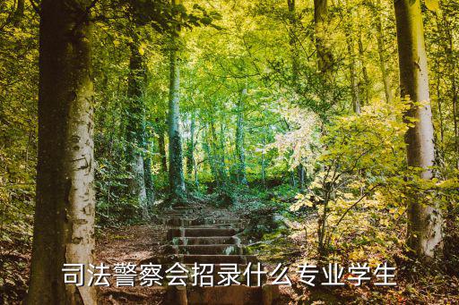 司法警察有什么专业,司法警察会招录什么专业学生