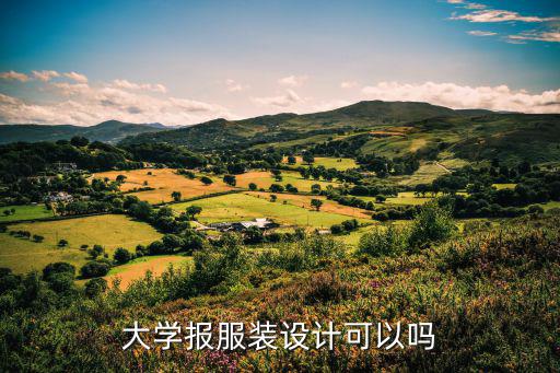 大学报服装设计可以吗