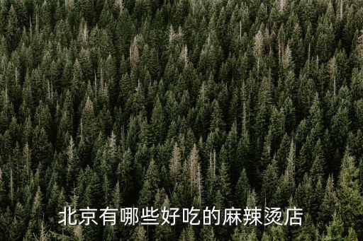 北京有哪些好吃的麻辣烫店