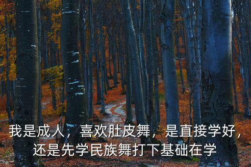 我是成人，喜欢肚皮舞，是直接学好，还是先学民族舞打下基础在学