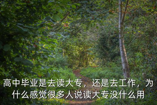 大专没什么意义,上大专有没有意义