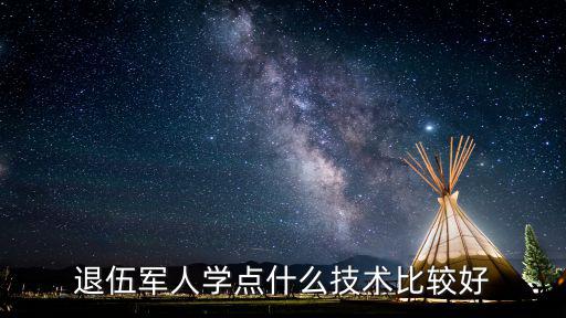 退伍军人学点什么技术比较好