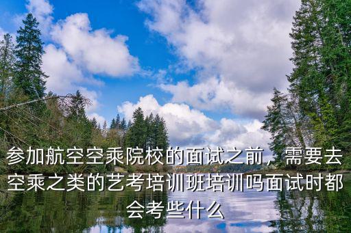 参加航空空乘院校的面试之前，需要去空乘之类的艺考培训班培训吗面试时都会考些什么
