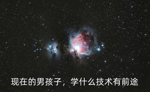 现在的男孩子，学什么技术有前途