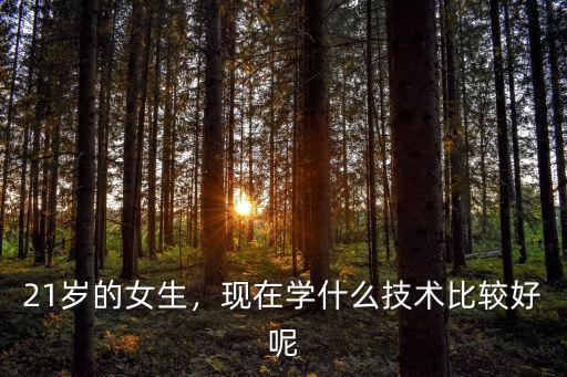21岁的女生，现在学什么技术比较好呢