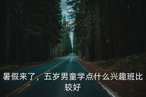 暑假来了，五岁男童学点什么兴趣班比较好