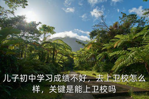 儿子初中学习成绩不好，去上卫校怎么样，关键是能上卫校吗