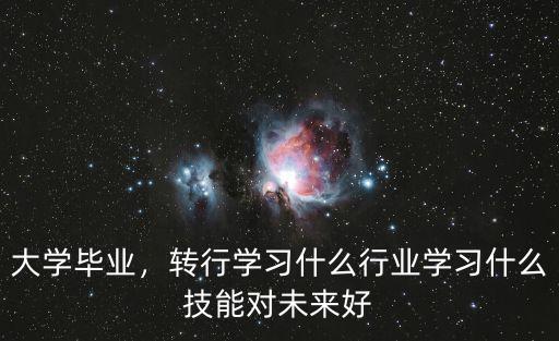 大学毕业，转行学习什么行业学习什么技能对未来好
