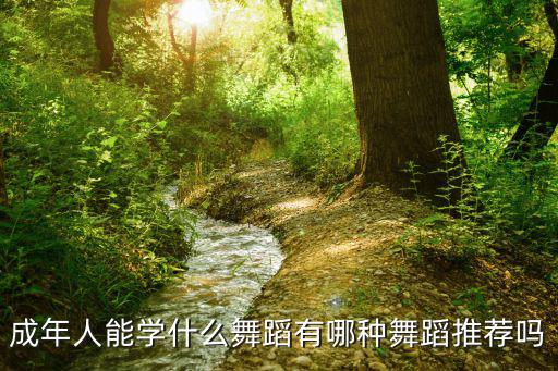 成年人能学什么舞蹈有哪种舞蹈推荐吗