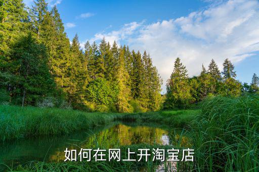 如何在网上开淘宝店
