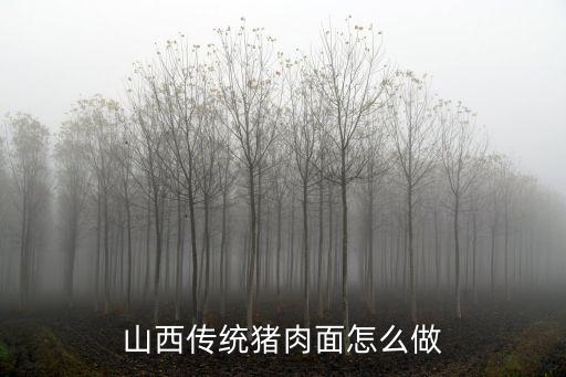 山西传统猪肉面怎么做