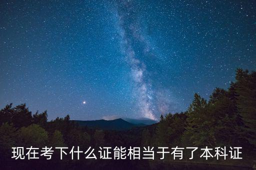 考本科都需要什么证书,学历本科可以报考的证书