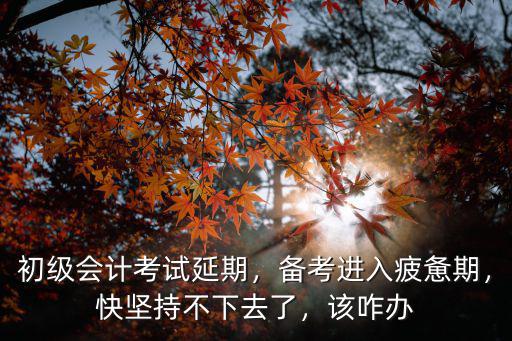备考进入疲惫期怎么办,遇到疲劳期怎么办