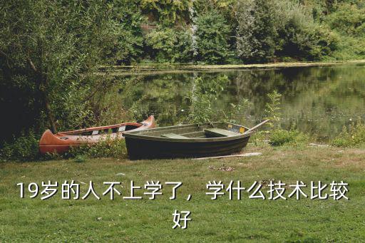 不上学了学什么好,学什么技术好