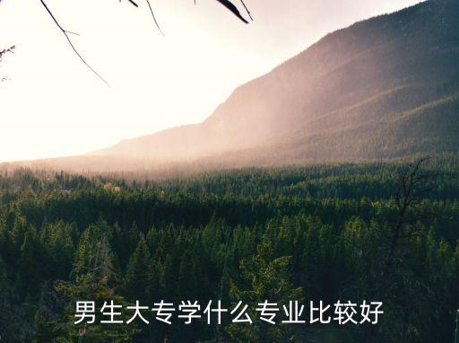 男生专科学什么专业好就业,上专科学校什么专业好就业