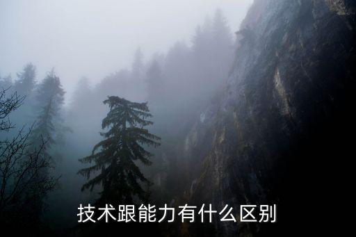 技术技能有什么,技术跟能力有什么区别