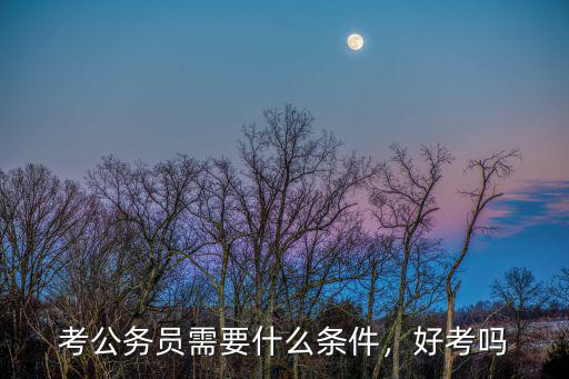 考检察院的公务员都需要什么条件,考公务员需要什么条件