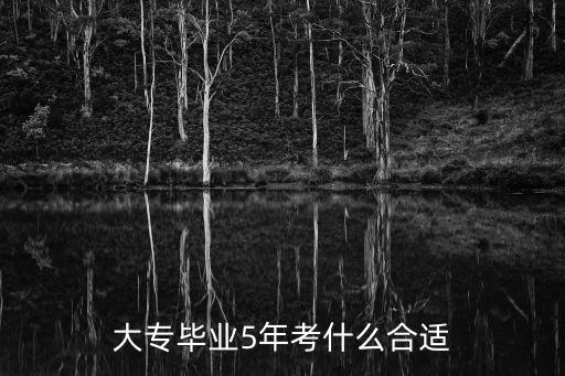 大专毕业5年考什么合适