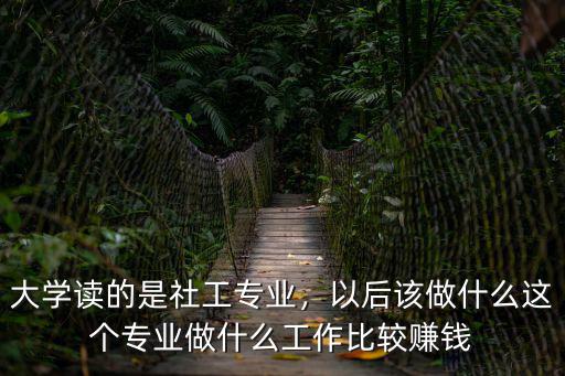 大学读的是社工专业，以后该做什么这个专业做什么工作比较赚钱