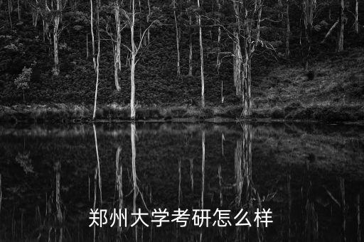 郑州大学考研怎么样