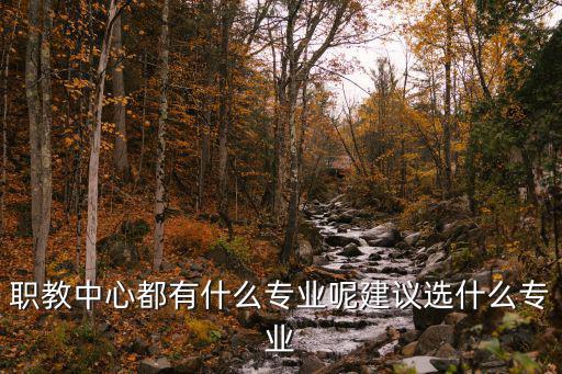 职教里有什么专业,职教中心都有什么专业呢