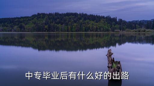 中专毕业后有什么好的出路