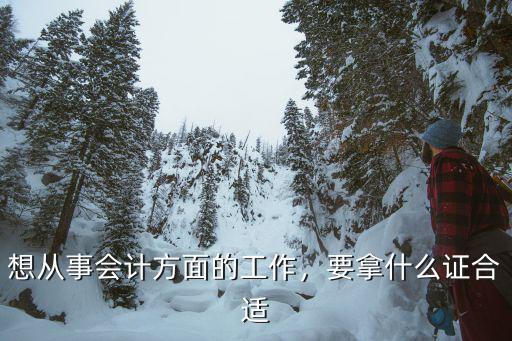想从事会计方面的工作，要拿什么证合适