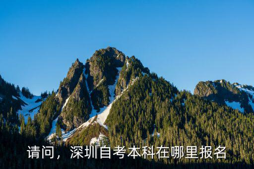 深圳自考本科 自己看书怎么报名,深圳自考本科该怎么报名
