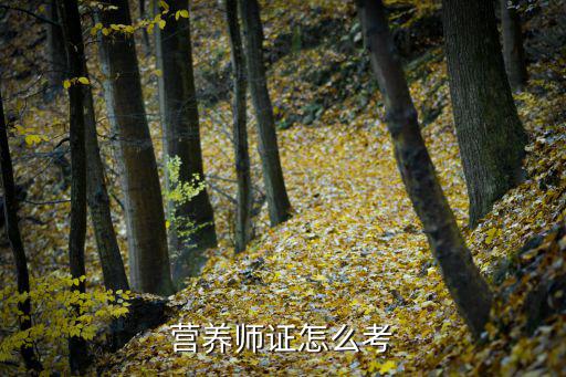 聊城营养师怎么报名,营养师证怎么考