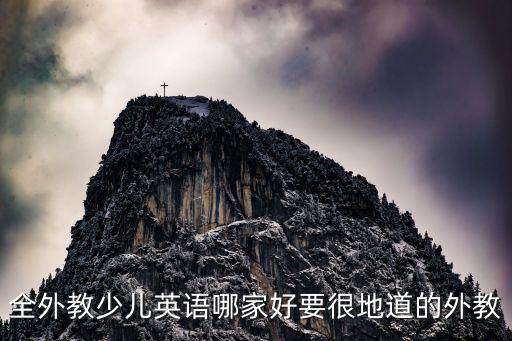 全外教少儿英语哪家好要很地道的外教