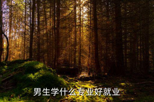 男生学什么专业好就业