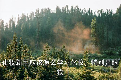 化妆新手应该怎么学习化妆，特别是眼妆