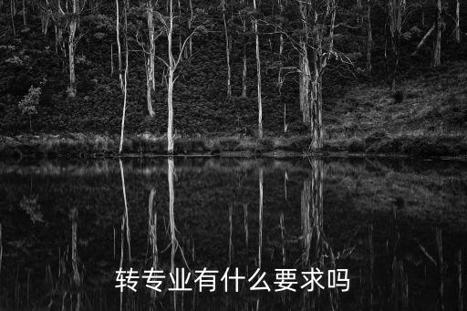 现在的专业有哪些要求是什么,转专业有什么要求吗