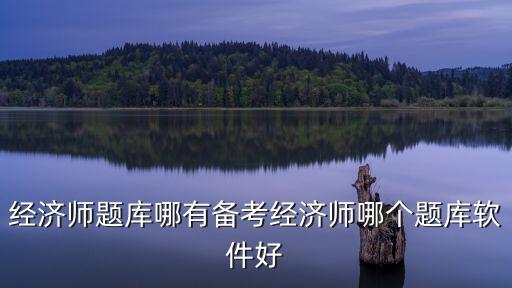 经济师题库哪有备考经济师哪个题库软件好