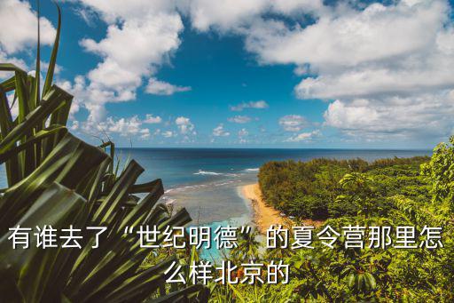 有谁去了“世纪明德”的夏令营那里怎么样北京的