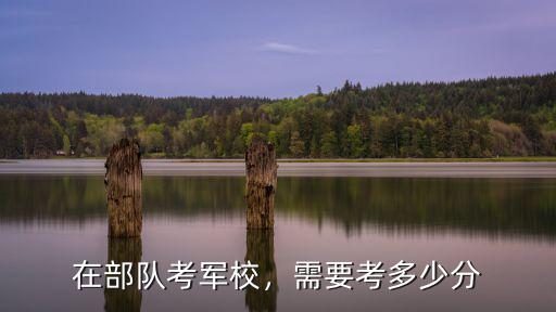 在部队考军校，需要考多少分