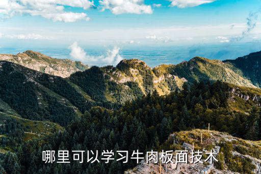 哪里可以学习牛肉板面技术