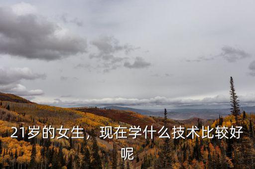 21岁的女生，现在学什么技术比较好呢